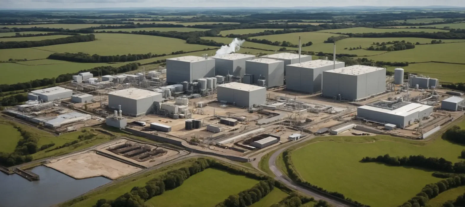 an image of a nuclear power plant the front cover of astute's nuclear white paper