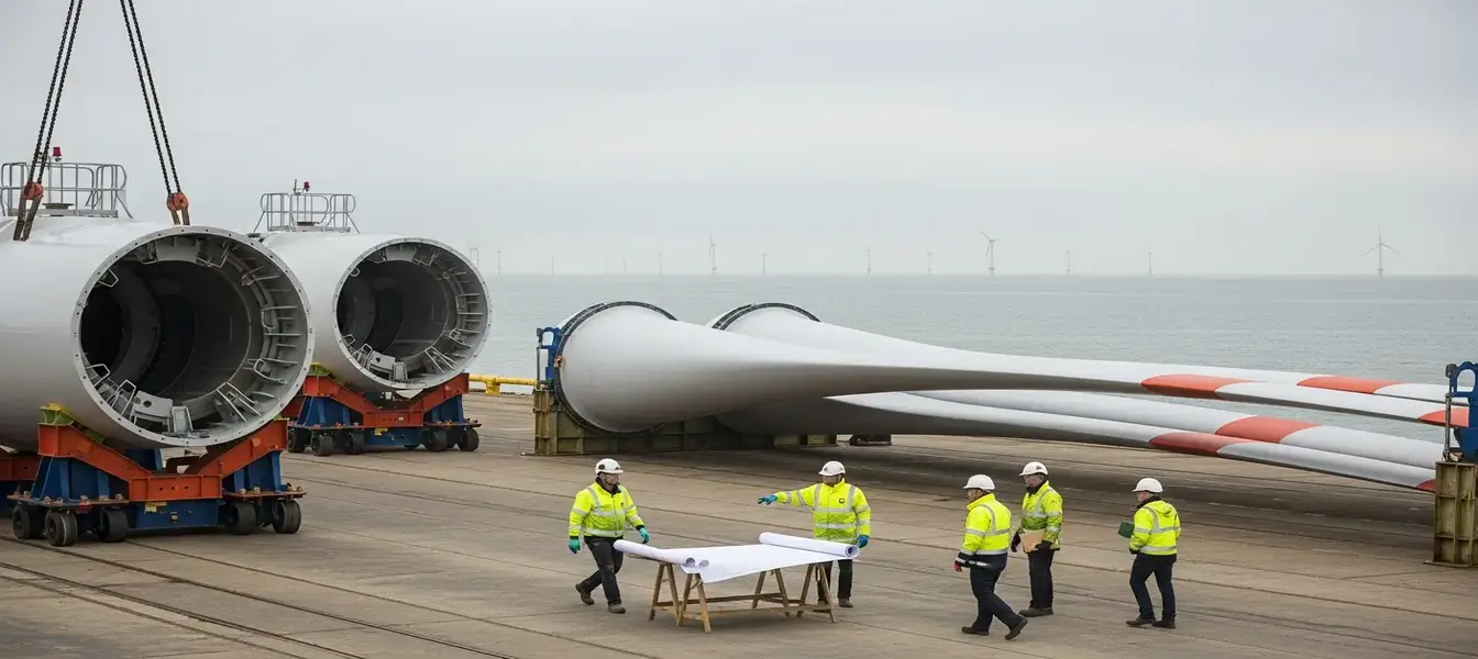 An image of wind turbines in the Wind energy sector