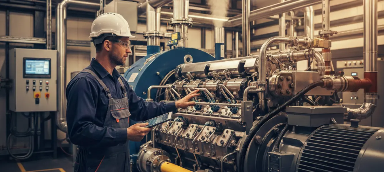 AI generated image of a CHP engineer